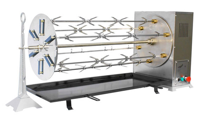 Girarrosto professionale elettrico per camino Art. 200